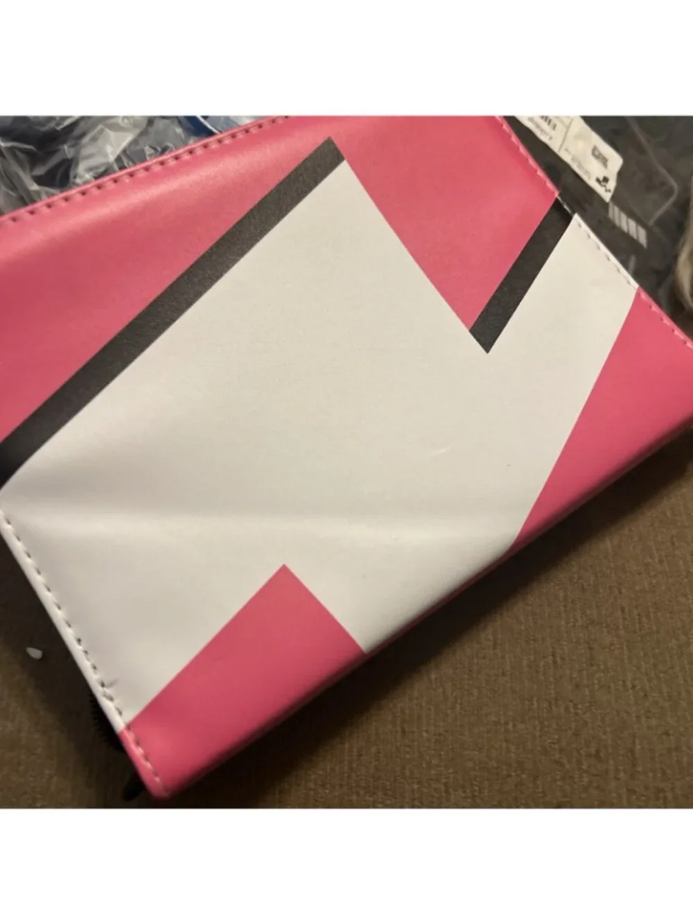 Pokemon Card Binder Sylveon With Card Sleeves Pink White Black Zipper Closure